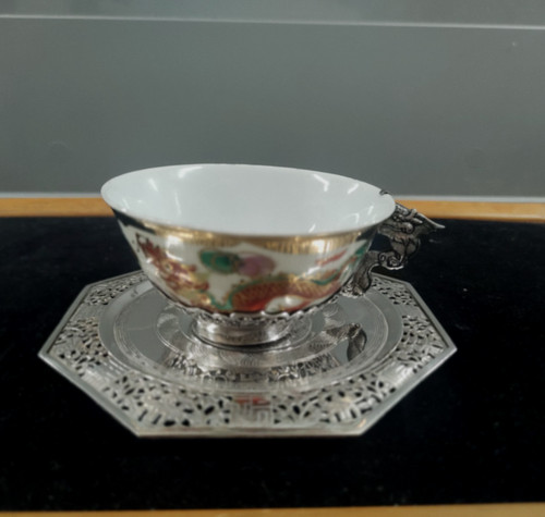 Tasse sous - sous, chinoise