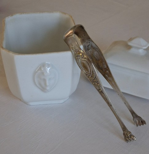 Sucrier pince argent - sucrier, et