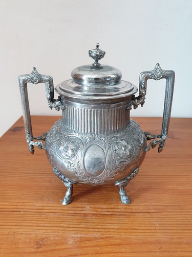 Beau sucrier métal argenté